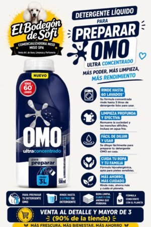 Omo Ultrapower Diluir 500ml Rinde 3L