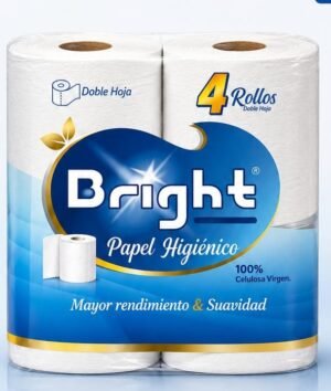 Papel Higienico Bright 25M 4un